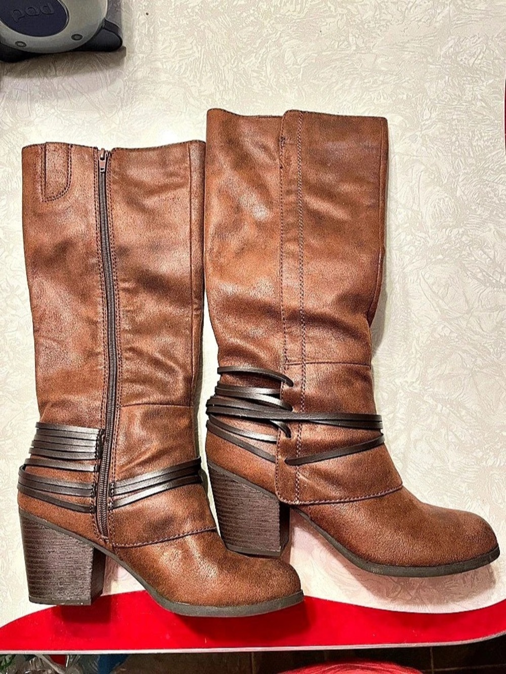 Fergalicious by Fergie Tall Heeled Boots in Brown US 9.5M